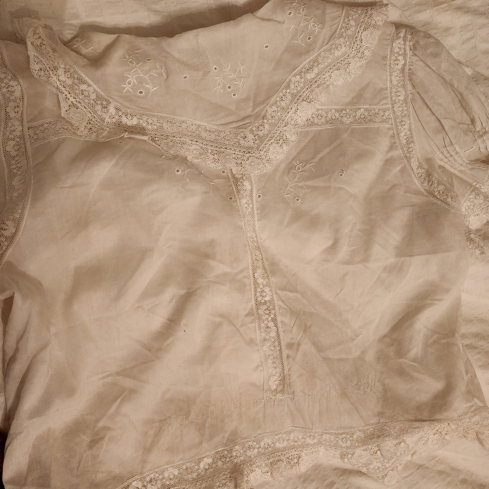 Heirloom Ralph Lauren Lace Blouse Size 10 - Picture 6 of 8
